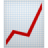 icono de una grafica roja que simboliza cuando un negocio crece