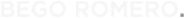 logotipo de bego romero